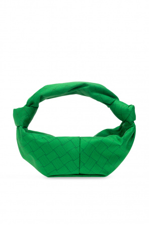 Bottega Veneta Teen Jodie messenger bag in green intrecciato leather