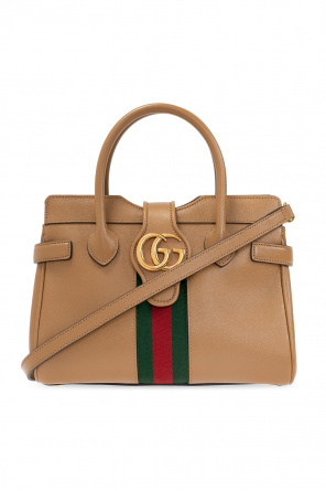 GUCCI D Ring GG Canvas Tote Bag Beige 189831