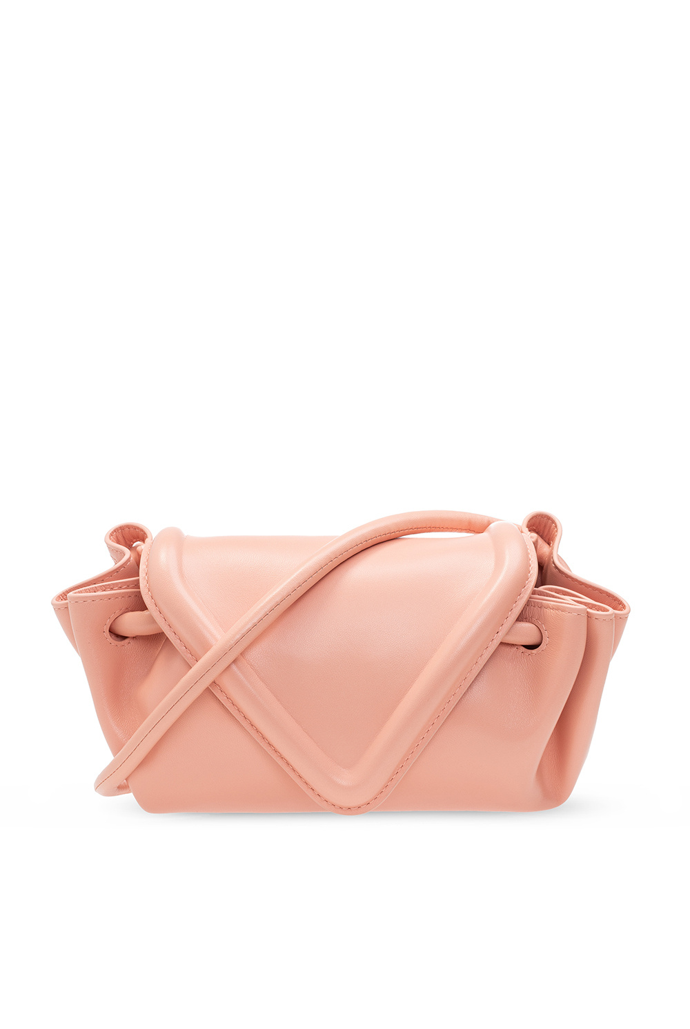 Bottega Veneta Olimpia Stitch Pink Intrecciato Leather Crossbody Bag