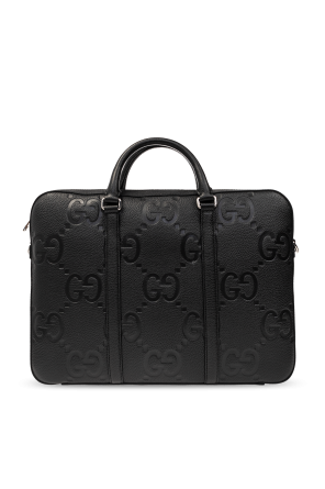 gucci denim Leather briefcase