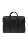 Gucci BLACK Leather briefcase