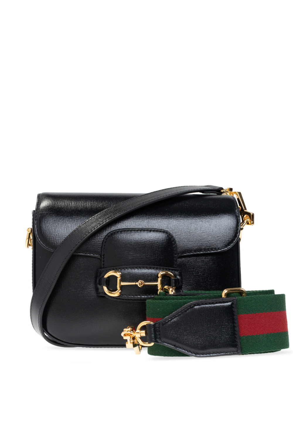 Gucci Horsebit 1955 mini shoulder bag in black leather