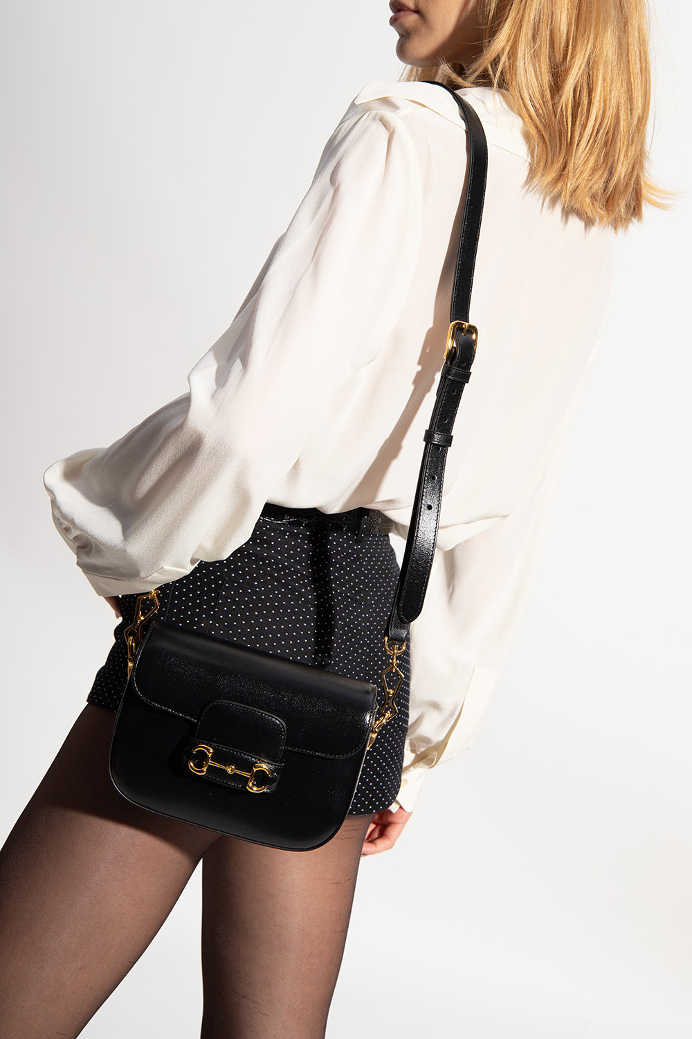 Gucci 'horsebit 1955 Mini' Shoulder Bag in Black