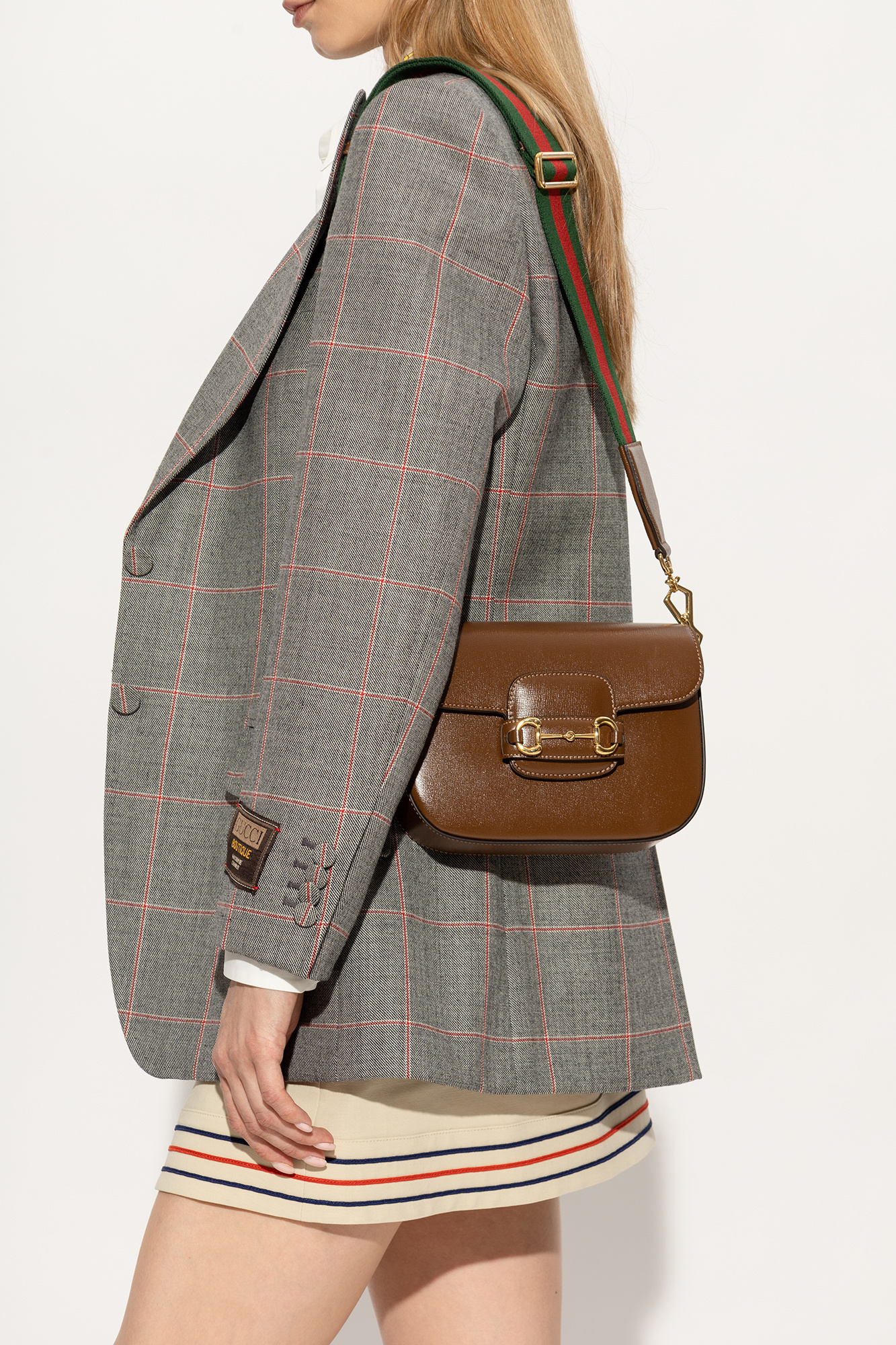 Gucci Horsebit 1955 Mini Shoulder Bag In Brown