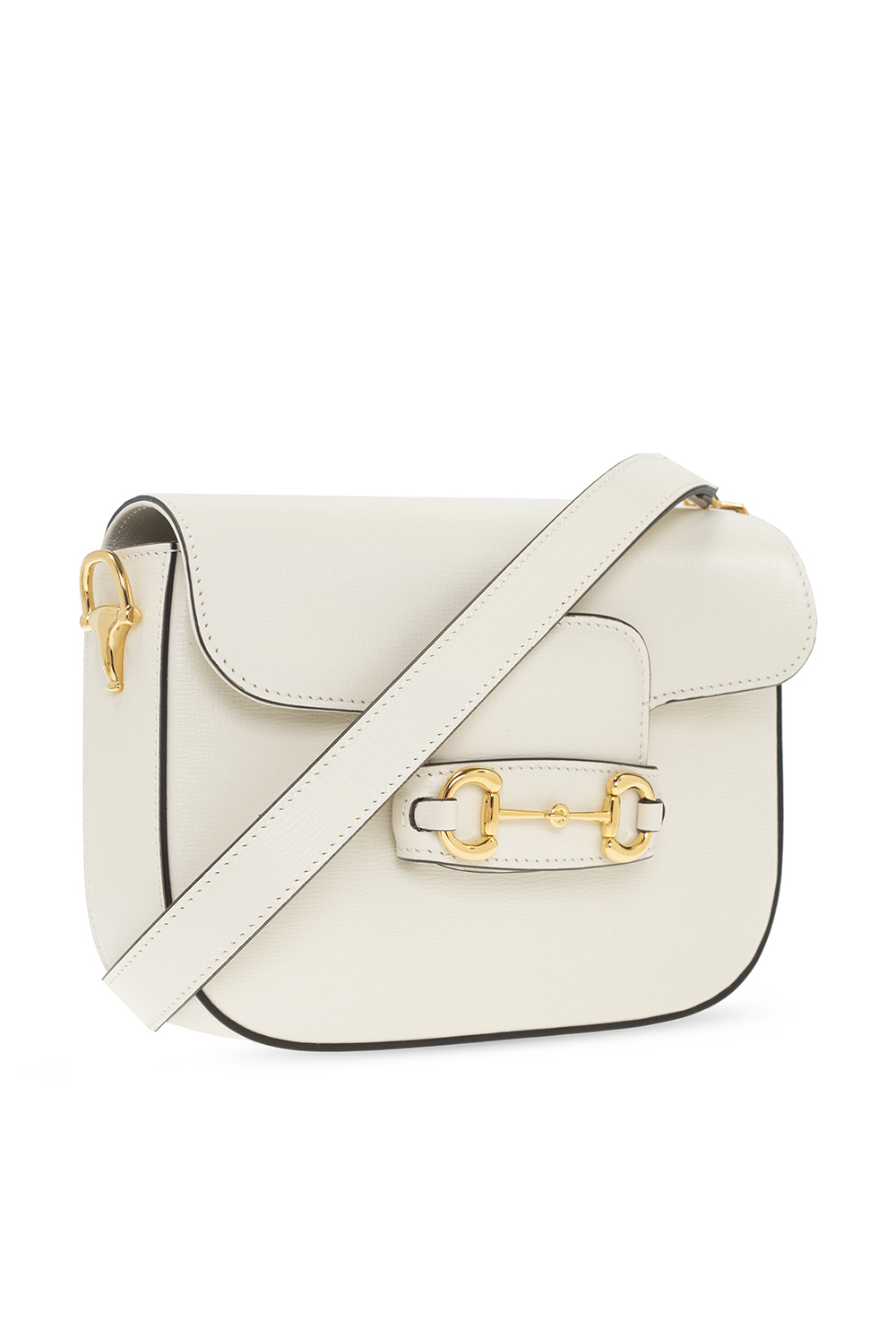 Gucci Horsebit 1955 Mini Top Handle Bag in White