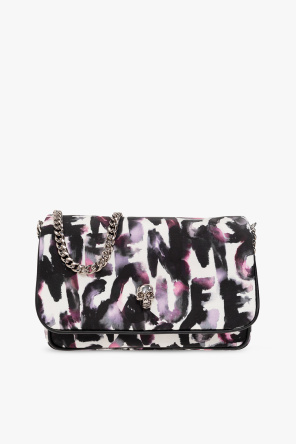 Versace Jeans Couture baroque-print studded crossbody bag