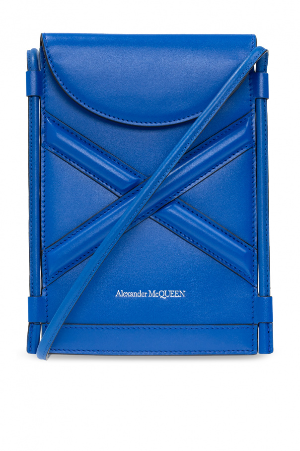 Alexander McQueen 'The Curve Micro' shoulder bag with logo