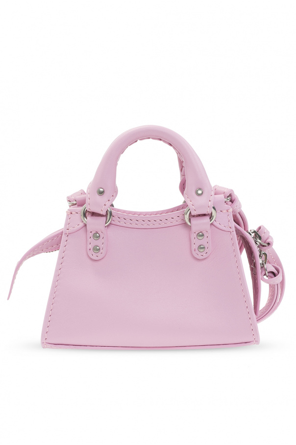 Balenciaga neo classic pink crocodile bag. RUNWAY EDITION