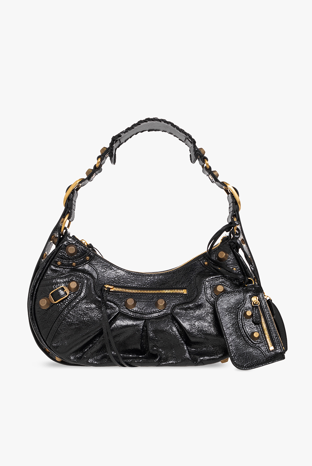 Balenciaga Black Lambskin Leather Travel Clutch Bag  Yoogis Closet