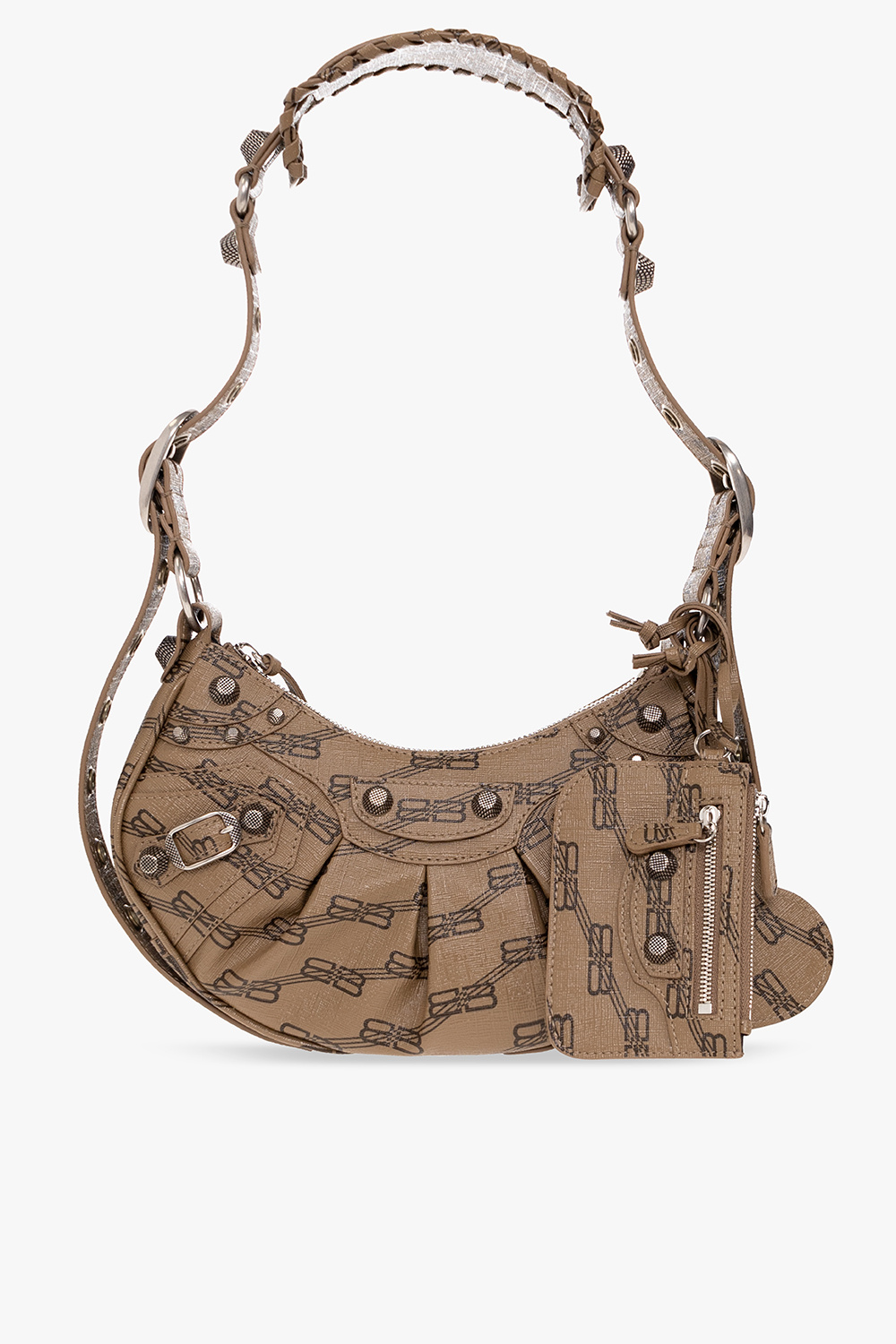 Balenciaga ‘Le Cagole XS’ shoulder her bag