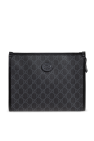 Gucci BLACK Cosmetic bag made of GG Canvas