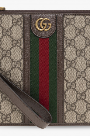 Gucci Bee Embellished Leather Gloves in Brown 8