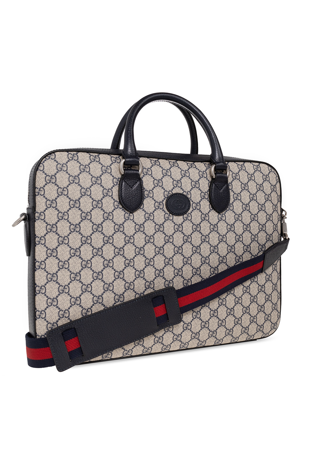 GG Supreme Briefcase in Beige - Gucci