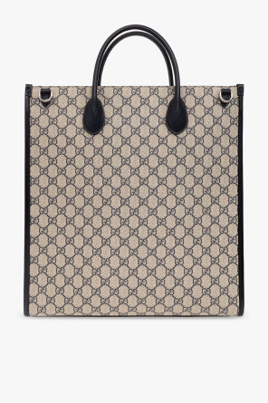 gucci twill ‘GG Supreme’ shopper bag