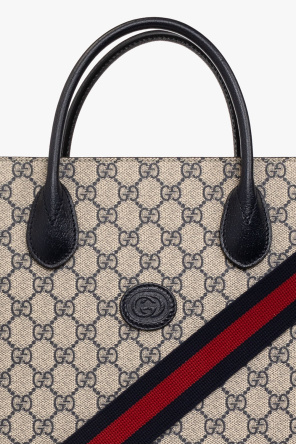 Gucci White ‘GG Supreme’ shopper bag
