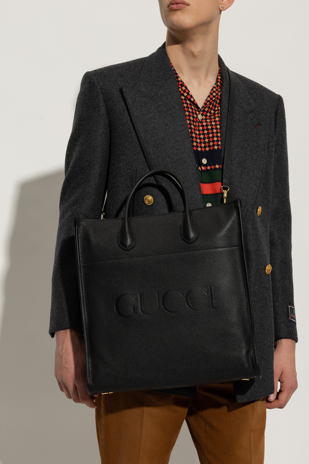 Gucci eyeglasses Leather shopper bag