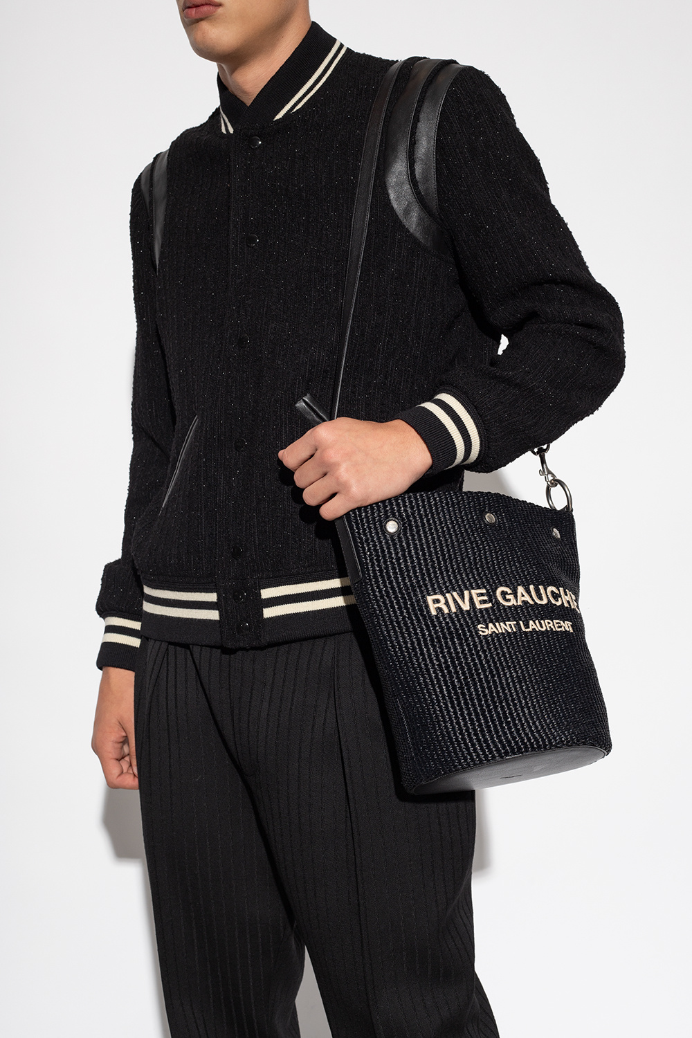 Saint Laurent ‘Rive Gauche’ Bucket Bag Men's Black | Vitkac