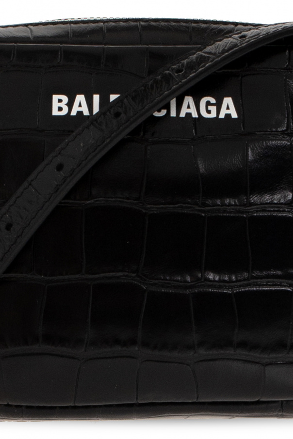 Balenciaga Black Leather Everyday Camera Shoulder Bag Balenciaga