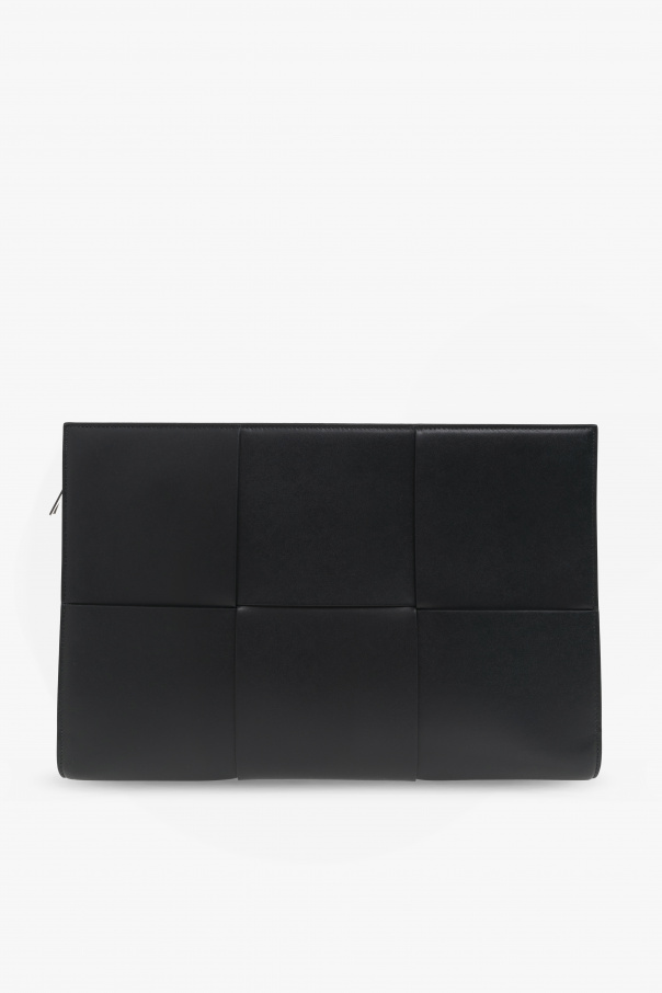 Bottega fishnet Veneta ‘Arco Medium’ leather briefcase
