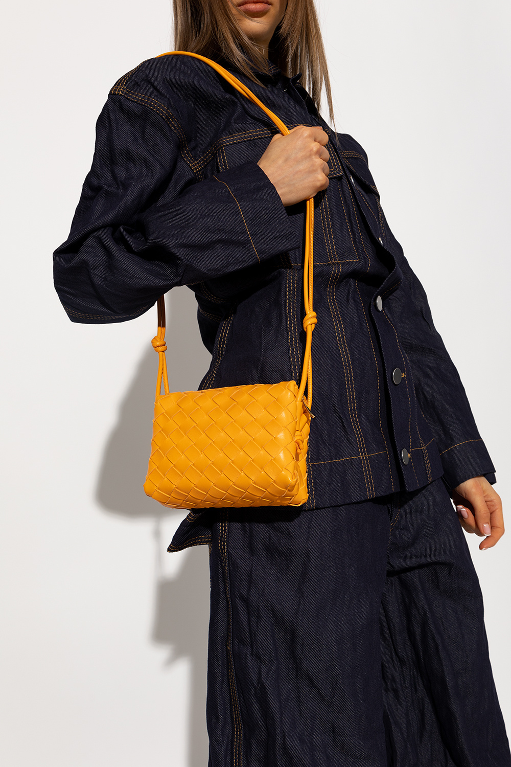 MINI LOOP LEATHER SHOULDER BAG for Women - Bottega Veneta