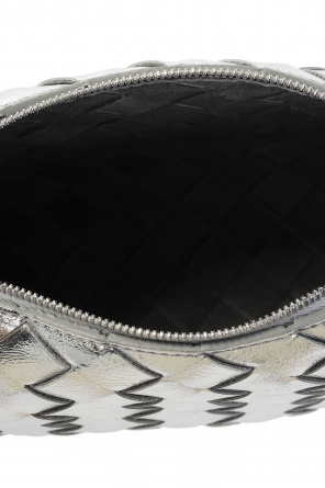 Loop Mini Leather Crossbody Bag in Silver - Bottega Veneta