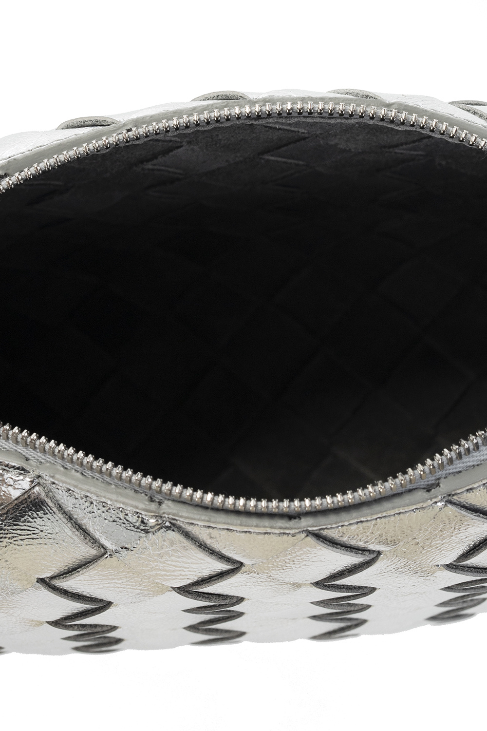 Silver Loop mini Intrecciato-leather cross-body bag