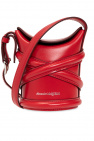 Alexander Mcqueen Woman's Red Curled Polyfaille Midi
