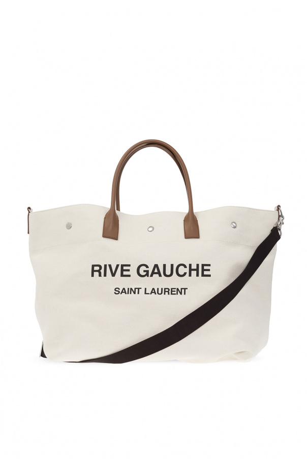 Saint Laurent Rive Gauche zipped clutch - Brown