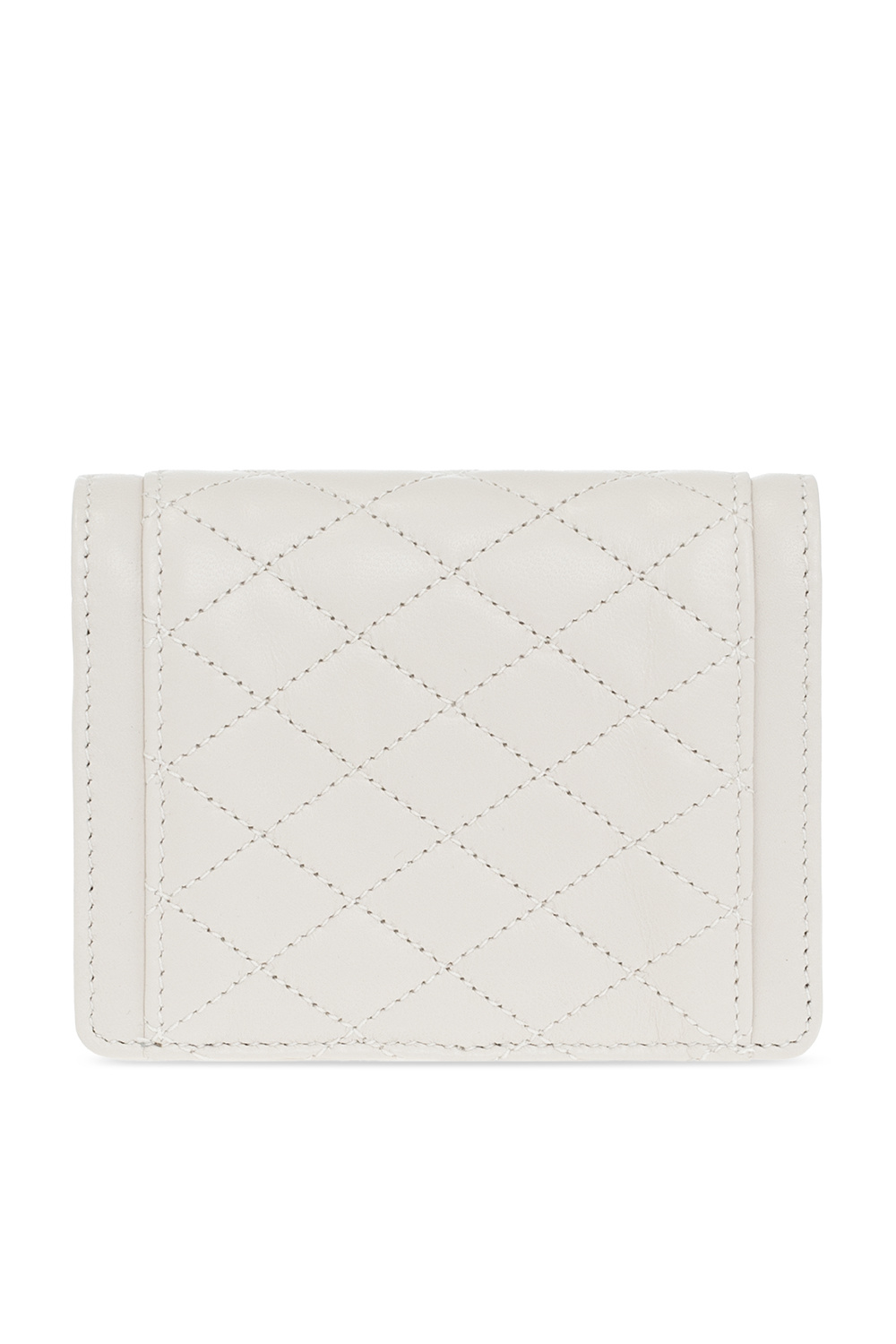 Cream Card holder with logo Saint Laurent - Vitkac Sweden