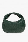 bottega veneta handbag in grey braided leather
