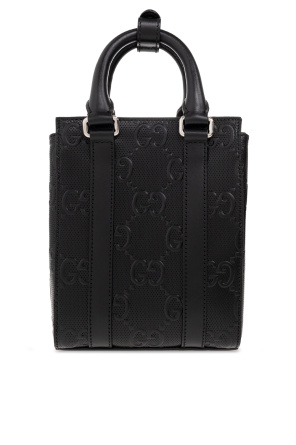gucci leopard-print Leather shoulder bag