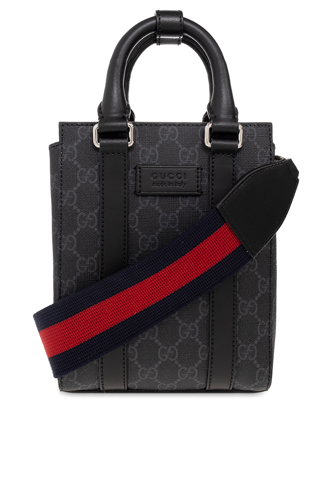 gucci wearing Monogrammed shoulder bag