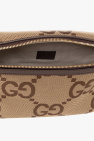 Gucci beige Monogrammed belt bag
