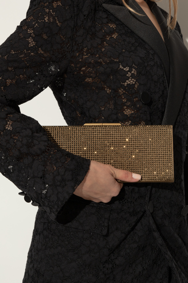 Saint Laurent Clutch with shimmering appliqués