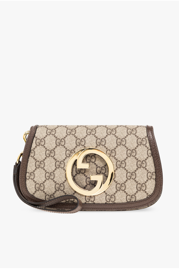 Gucci Blondie Canvas Shoulder Bag in Beige - Gucci