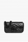gucci pelham shopping bag in silver monogram leather