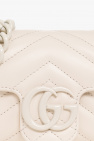 Gucci cream ‘GG Marmont 2.0’ belt bag