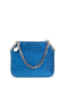blue stella mccartney falabella fold over tote bag