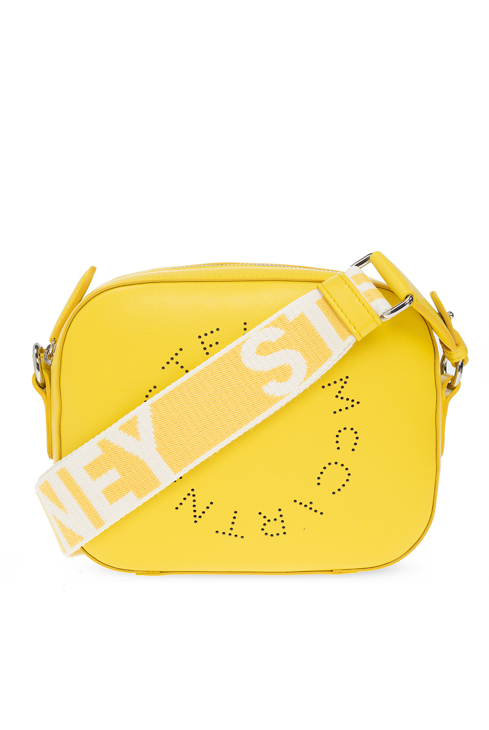 Buy Stella Mccartney Logo Print Mini Camera Sling Bag with Detachable Strap, Brown Color Women