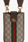 Gucci BROWN Strapped phone holder