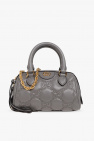 Beige ebony canvas leather interlocked GG jacquard handbag from gucci CLASSIC Pre-Owned