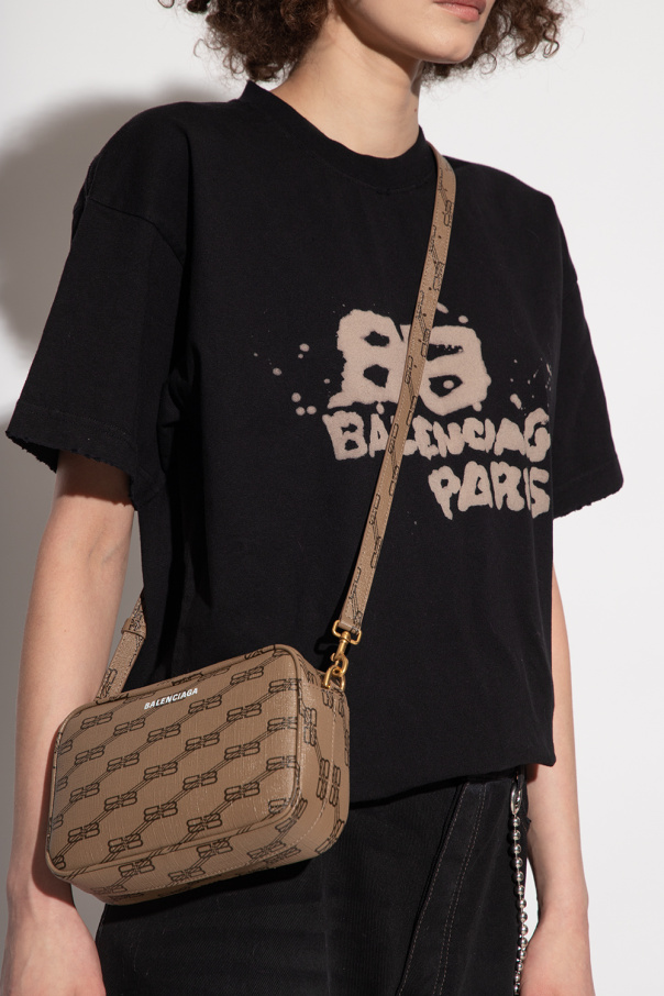 Balenciaga ‘Signature Small’ shoulder monogram-panel bag