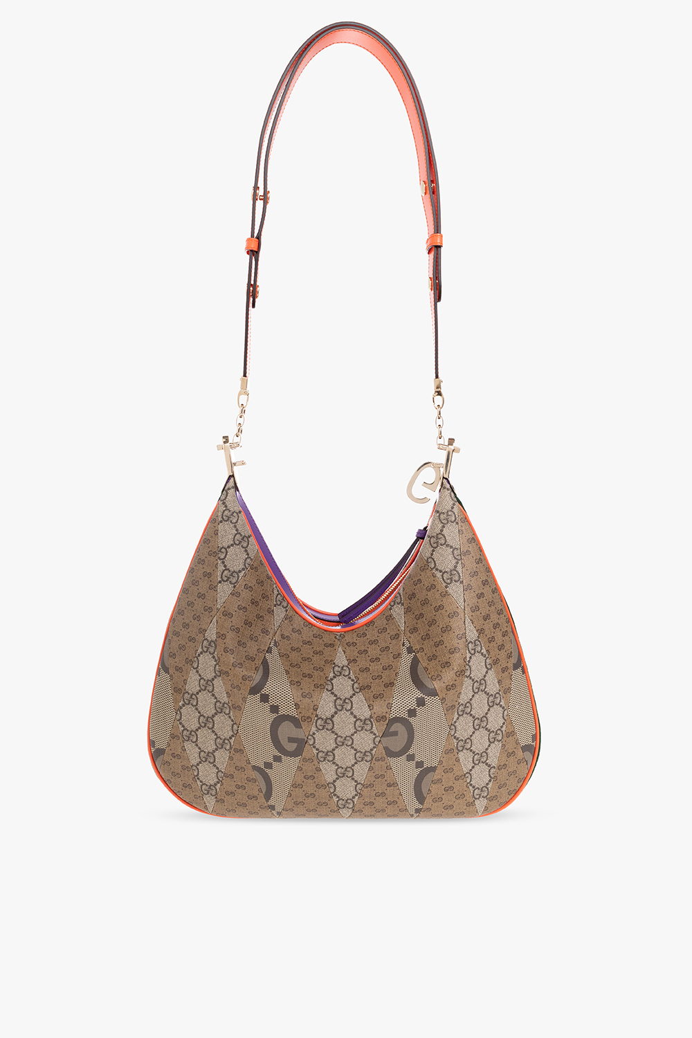Gucci Attache Large Coated-Canvas Shoulder Bag