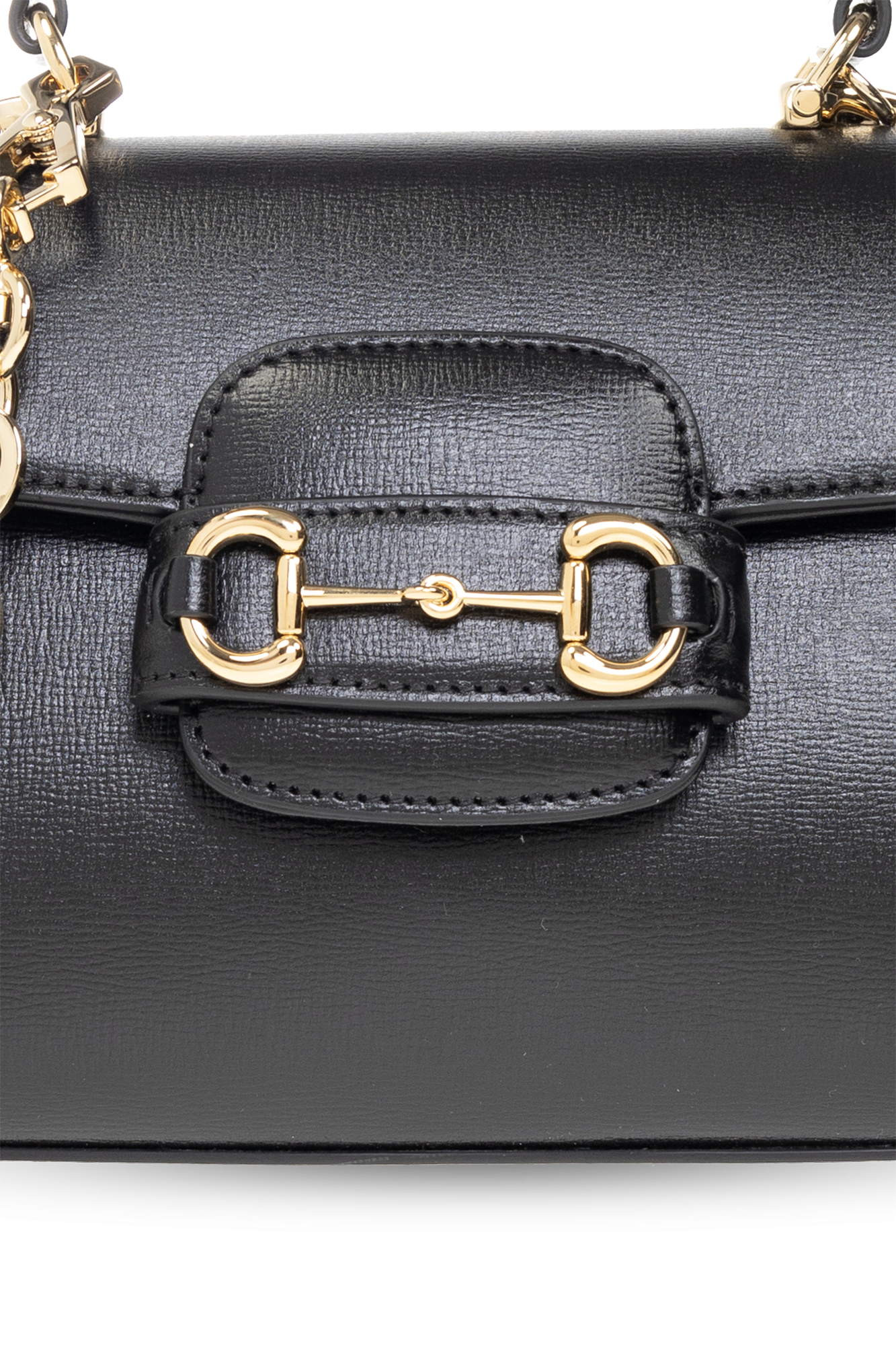 Gucci: Black Mini Horsebit 1955 Bag