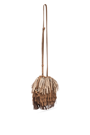 Zimmermann "Fringe" linen shoulder bag