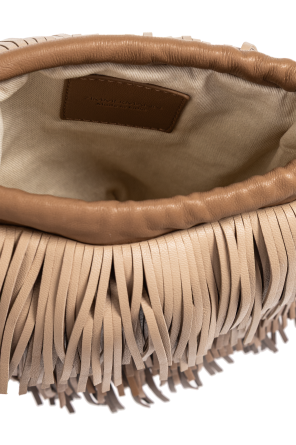 Zimmermann "Fringe" linen shoulder bag
