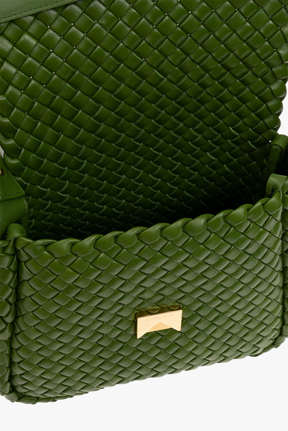 Cobble Small Leather Shoulder Bag in Green - Bottega Veneta