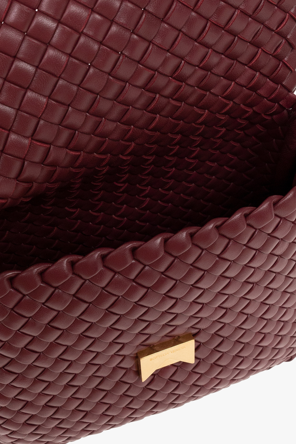 Bottega Veneta - Cobble Intrecciato-leather Shoulder Bag - Womens - Dark Brown