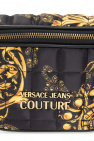 Versace Jeans Couture BLACK Belt bag with Barocco motif