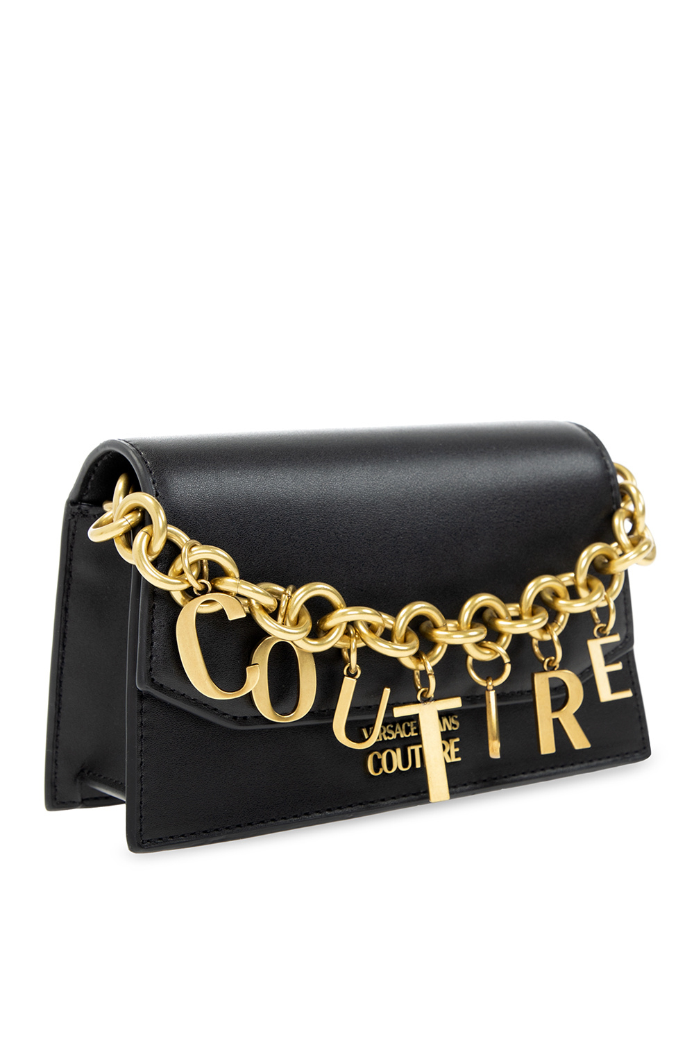 Versace Jeans Couture Chain Couture Tote Bag, Black+gold, One Size